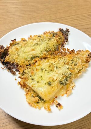 カレイのパン粉焼き(あおさマヨネーズ味)-レシピのメイン写真