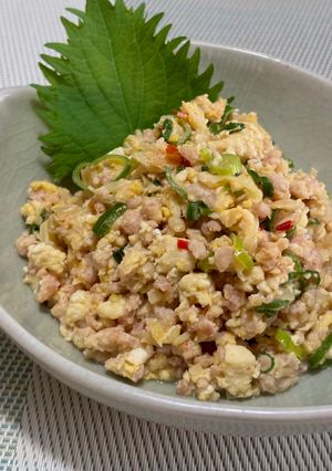 鶏ミンチと木綿豆腐の中華風炒り豆腐♪-レシピのメイン写真