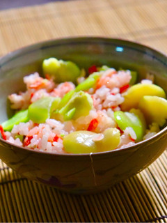 空豆桜えび飯-レシピのメイン写真