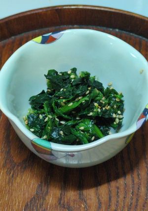 家族に好評♪ほうれん草のごま和え-レシピのメイン写真