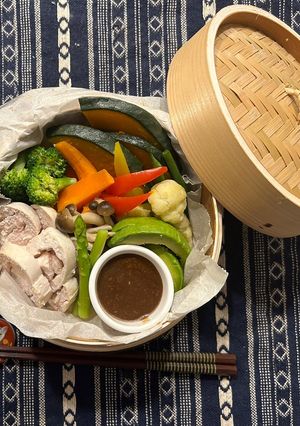 サラダチキンとせいろ蒸し温野菜-レシピのメイン写真