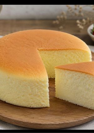 甘さ控えめ！ふわふわスフレ風チーズケーキ-レシピのメイン写真