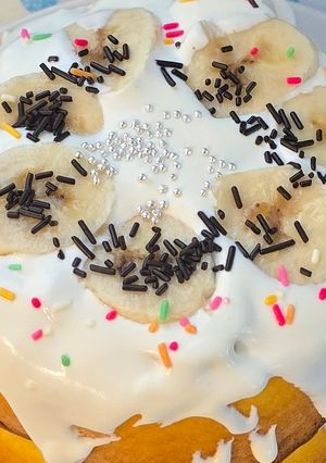 あまかわ！簡単！バナナ生クリームケーキ🎂-レシピのメイン写真
