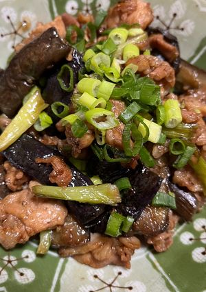 なすと豚コマの葱生姜焼き-レシピのメイン写真