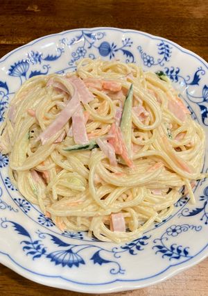 家族大好き♡スパゲッティーサラダ-レシピのメイン写真