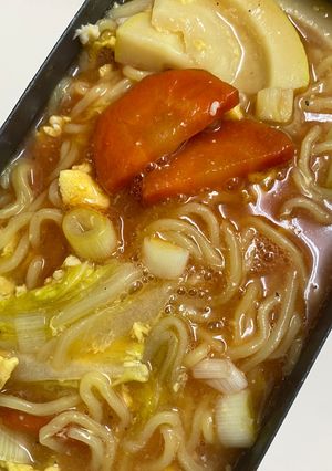 節約キャンプ飯！簡単！サーラータンメン-レシピのメイン写真