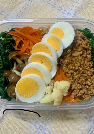 2/4ﾖｯﾁｬﾝ☆ビビンバお弁当-レシピのメイン写真