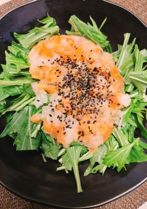 水菜の海鮮サラダ-レシピのメイン写真