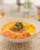 夏にぴったり冷やし坦々素麺（牛乳）