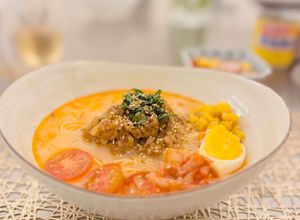 夏にぴったり冷やし坦々素麺（牛乳）-レシピのメイン写真