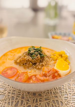 夏にぴったり冷やし坦々素麺（牛乳）-レシピのメイン写真