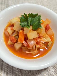 野菜たっぷり温活トマトスープ-レシピのメイン写真