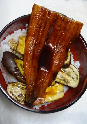 素焼きナスで、うなぎ-レシピのメイン写真
