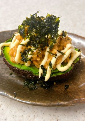 アボカドの納豆のせ♪マヨと韓国海苔がけ-レシピのメイン写真