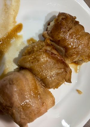 初めての肉巻きおにぎり（豚バラ編）-レシピのメイン写真