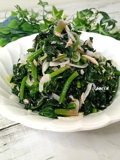 ほうれん草と新玉ねぎのツナ缶和え-レシピのメイン写真