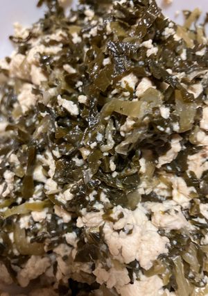高菜漬けと豆腐の炒めもの-レシピのメイン写真