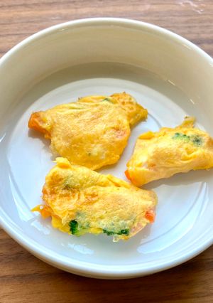 【離乳食9か月〜】手づかみ野菜オムレツ-レシピのメイン写真