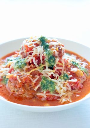 大人気【煮込みハンバーグ（イタリアン）】-レシピのメイン写真