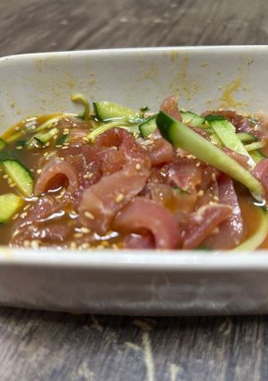 生ハムユッケ-レシピのメイン写真