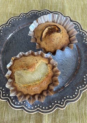 梨とイチジクと紅茶のケーキ-レシピのメイン写真