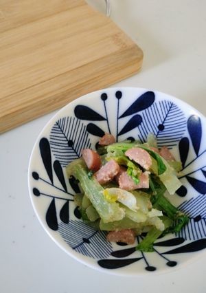 チンゲンサイとウィンナーの和え物-レシピのメイン写真