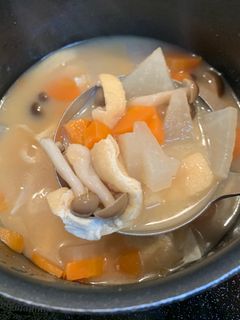 具材は凍ったまま鍋に入れる⭐︎時短みそ汁-レシピのメイン写真