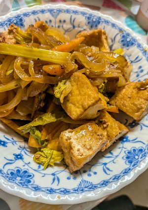 厚揚げと野菜のさっぱりたれ炒め-レシピのメイン写真