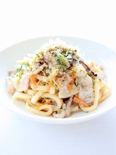 簡単【Bistro焼きうどん(豚ネギ)】-レシピのメイン写真