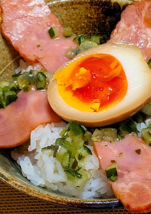 煮たまごチャーシュー丼💖山形だしのせ-レシピのメイン写真