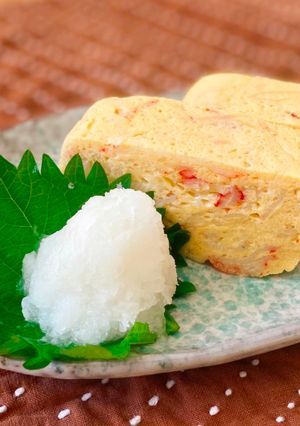 カニ風味の豆腐入りだし巻き卵-レシピのメイン写真