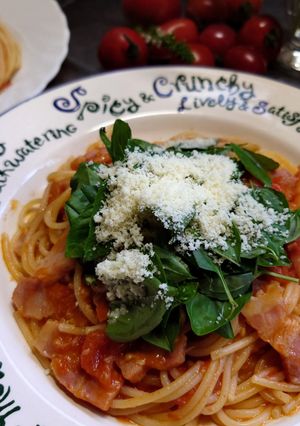 自家製ソース💫バジルとトマトのパスタ-レシピのメイン写真