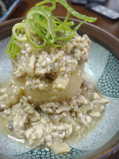 鶏ミンチと茄子のそぼろあんでふろふき大根-レシピのメイン写真