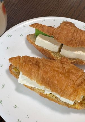 アスパラの簡単クロワッサンサンド-レシピのメイン写真