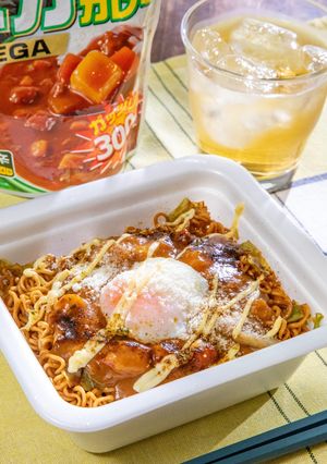 鬼がけカレーのカップ焼きそば-レシピのメイン写真