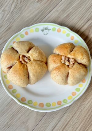 ライ麦のくるみあんぱん(オーバーナイト)-レシピのメイン写真