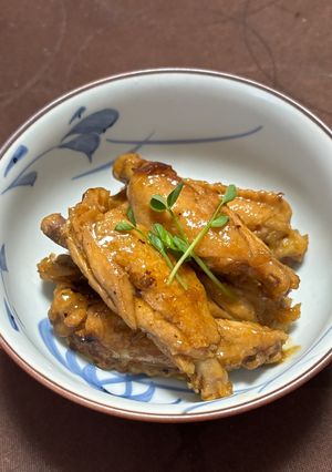 鶏手羽の金柑で煮付け-レシピのメイン写真