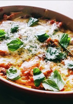 グラタン風ラザニア☆昼食☆ムサカ☆寒い日-レシピのメイン写真