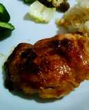 鶏モモ肉の浅漬けの素漬け焼き
