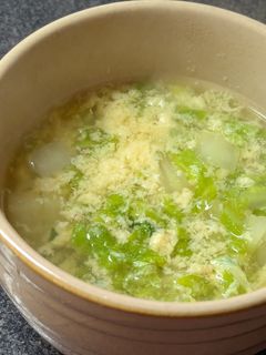 シャキシャキ白菜とふわふわ卵の中華スープ-レシピのメイン写真