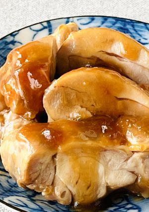 湯煎で作る鶏の甘辛煮-レシピのメイン写真