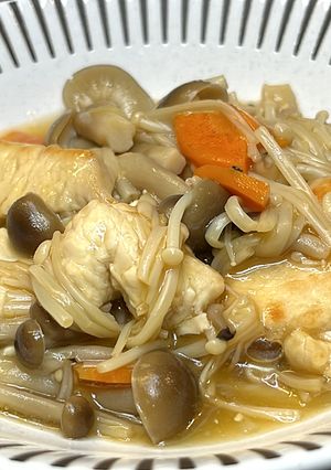 鶏肉ときのこのしょうが煮-レシピのメイン写真