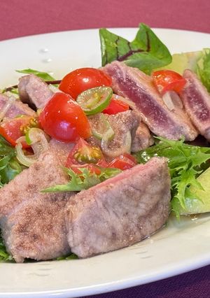 カツオのユーリンチー風サラダ-レシピのメイン写真