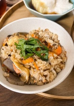 鮭ときのこの炊き込みごはん-レシピのメイン写真