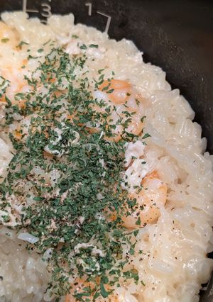 炊飯器に入れるだけ　エビのリゾット風-レシピのメイン写真