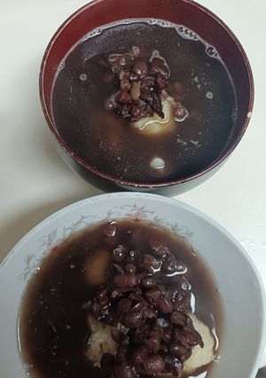 豆腐と薄力小麦粉だけ 団子ぜんざい 簡単-レシピのメイン写真