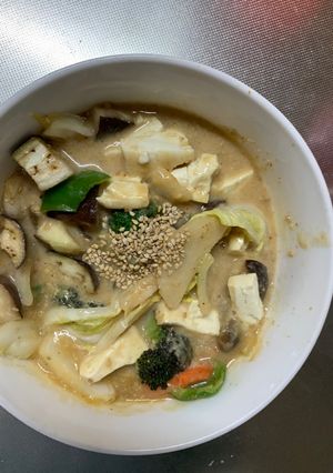 肉無豆腐コク旨クリーム味噌レモン味野菜炒-レシピのメイン写真