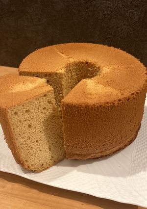 米粉のキャラメルシフォンケーキ-レシピのメイン写真
