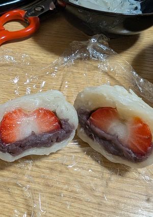 材料5個で！もちもち絶品いちご大福-レシピのメイン写真