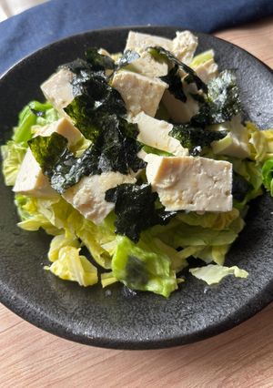 うま塩キャベツ豆腐-レシピのメイン写真